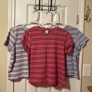 PINK BRAND Striped 3 pack T-Shirts - Red, Grey, and Blue- medium